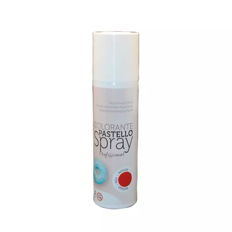 Spray alimentare rosso pastello