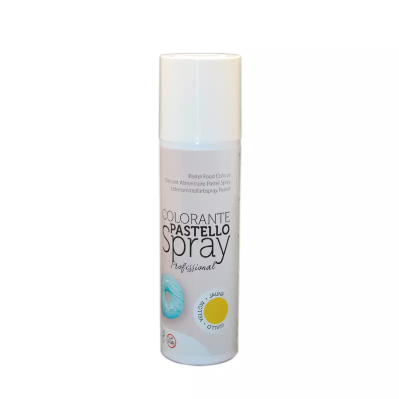 Spray alimentare giallo pastello