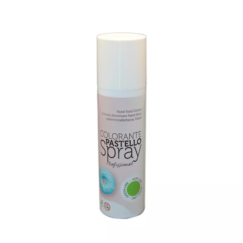 Spray alimentare verde lime